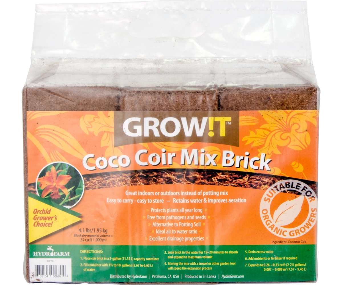 GROW!T Coco Coir Mix Brick - Thumbnail 5