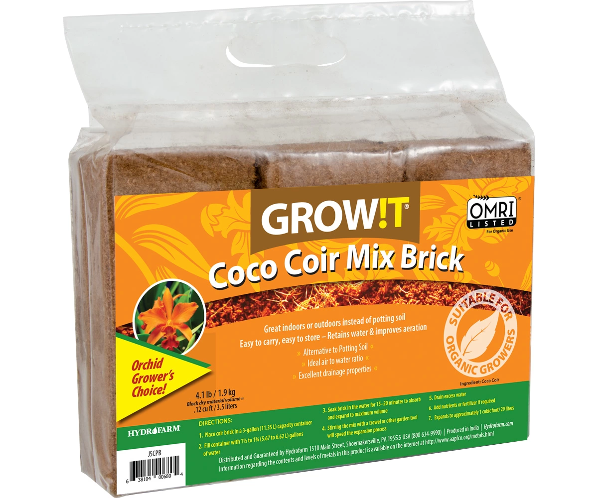 GROW!T Coco Coir Mix Brick - Thumbnail 4