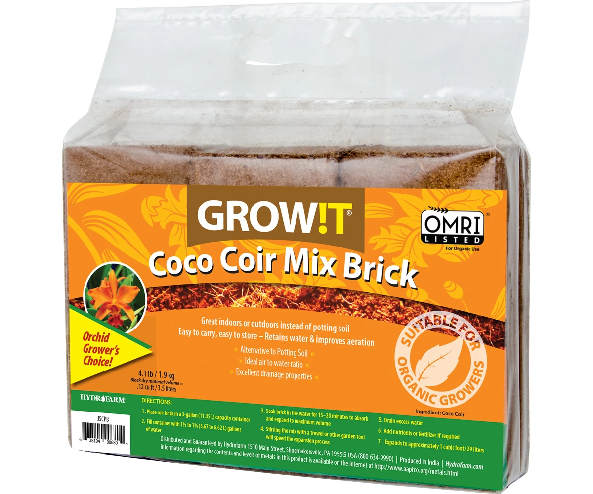 GROW!T Coco Coir Mix Brick