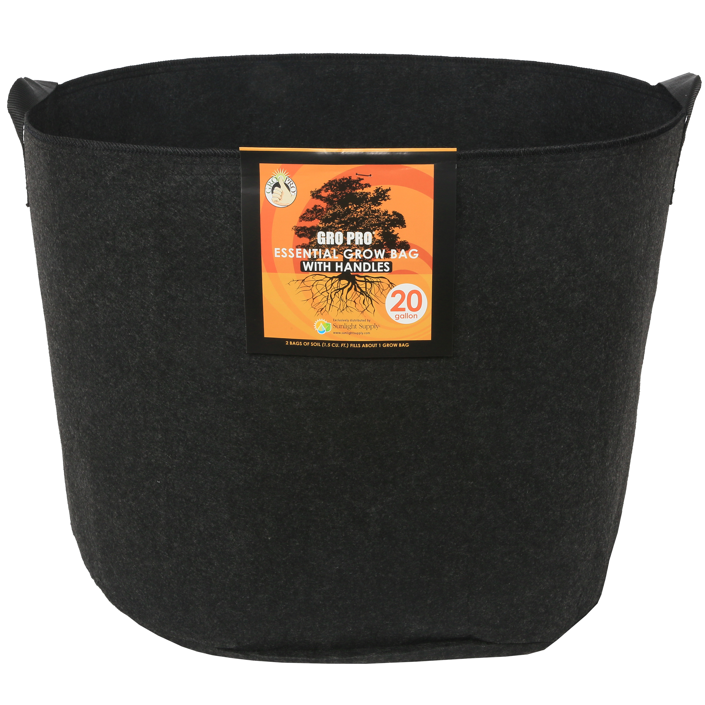 Gro Pro Essential Fabric Grow Pot with Handles