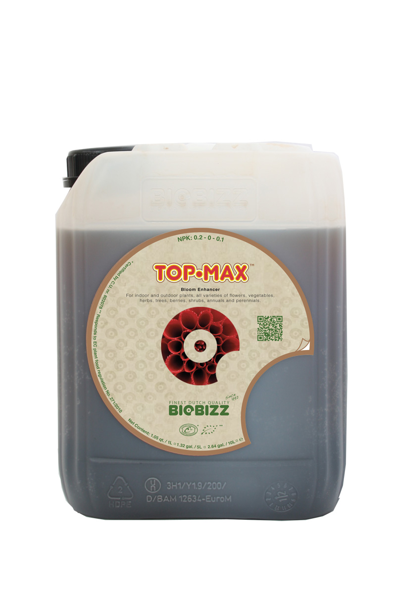 Biobizz Top-Max Organic Flowering Supplement for Plants, 5 L