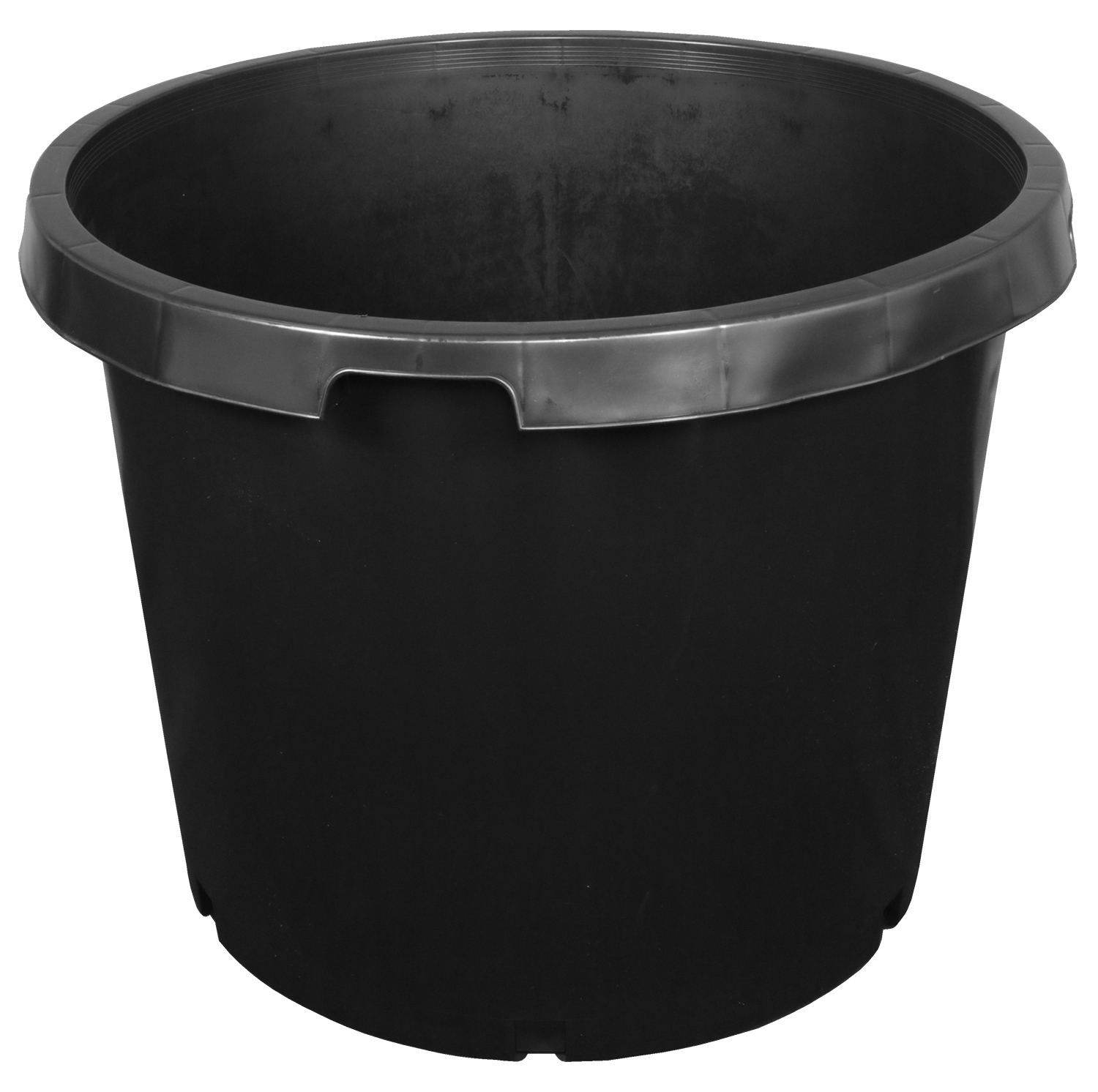 Gro Pro Premium Reusable Round Nursery Pot - 25gal - Black