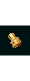 Dramm Full Flow Quick Connect Adapter - 3/4-in Male Thread - Brass