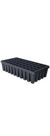 T.O. Plastics SureRoots Deep Nursery Plug Tray - 15-Cell - 2-in Top x 5-in Deep - Black - with Drain Holes - Case of 25