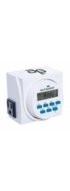 Autopilot Dual-Outlet 7-Day Digital Programmable Timer - 1725W - 15A - 8 Cycles