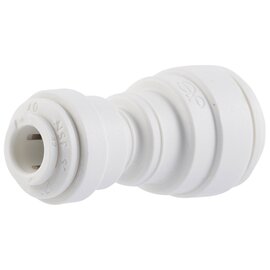 John Guest Quick Connect Reducing Union Straight Fitting - 3/8-in QC x 1/4-in QC