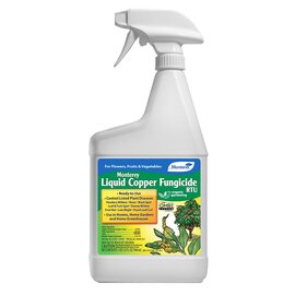 Monterey Liquid Copper Fungicide - 32 Oz - Ready-to-Use Trigger Spray - OMRI Listed