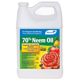 Monterey 70% Neem Oil - 1 Gal - Insecticide, Miticide & Fungicide - OMRI Listed