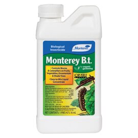 Monterey BT Biological Insecticide - 16 Oz - Concentrate - OMRI Listed