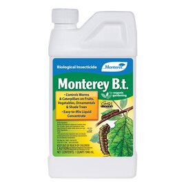 Monterey BT Biological Insecticide - 32 Oz - Concentrate - OMRI Listed