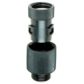 Dramm Twisty Quick Hose Connect - 3/4-in Thread - Black - Pair