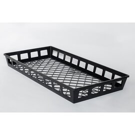 Belden Plastics 1020 Web Flat Tray - 21 x 11 x 2.5-in - Black - Case of 50