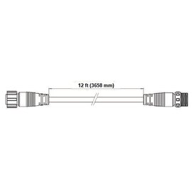 Fluence DC Light Bar Extender - 12ft - M16 Threaded Connector