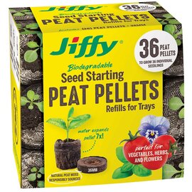 Jiffy Peat Pellet Refill Pack - 36mm - 36-Count