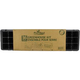 PlantBest Greenhouse Seed Starter Kit - 36-Cell - Includes Tray and Humidity Dome