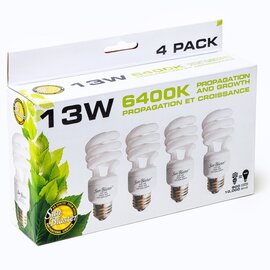 SunBlaster CFL Grow Lamp 13W 6400K 4-Pack