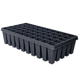 T.O. Plastics SureRoots Deep Nursery Plug Tray - 15-Cell - 2-in Top x 5-in Deep - Black - with Drain Holes - Case of 25