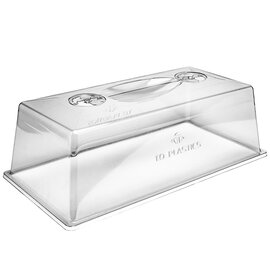 T.O. Plastics Humidity Dome - 7-in H - Clear - with Vent Holes - Case of 25