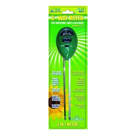 Hydrofarm Active Air 3-Way Meter - Moisture, Light, and pH