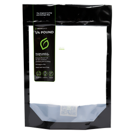 Grove Bags TerpLoc Windowed UV Pouch - 1/4 lb Capacity - Opaque with Clear Window - 250-Count