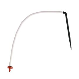 Netafim PCNL Pressure Compensating Spray Stake with Angle Barbed Stake - 24-in - 0.5 GPH - UV White - Bag of 25