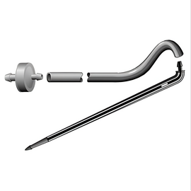 Netafim PCNL Pressure Compensating Spray Stake with Angle Barbed Stake - 36-in - 0.5 GPH - UV White - Bag of 25