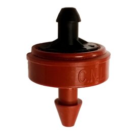 Netafim Woodpecker Jr. PCNL Pressure Compensating Dripper - 0.5 GPH - Red - Barbed Outlet
