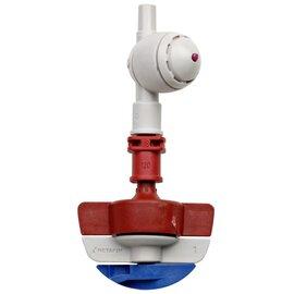 Netafim SpinNet Sprinkler Head Assembly with CNL - 18.4 GPM - Red Mister, Red Body, Blue Spinner - Bag of 25