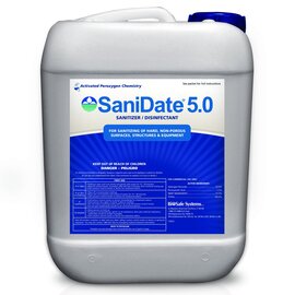 BioSafe Systems SaniDate 5.0 Sanitizer & Disinfectant - 275 Gal Drum - OMRI Listed - No-Rinse Formula