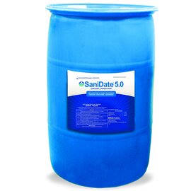 BioSafe Systems SaniDate 5.0 Sanitizer & Disinfectant - 30 Gal Drum - OMRI Listed - No-Rinse Formula