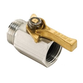 Dramm Aluminum Shut-Off Valve - 3/4-in Male-Female Thread