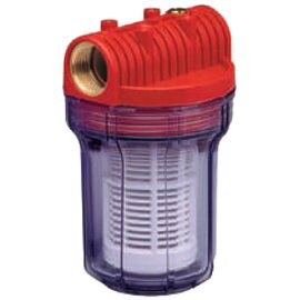 Leader FA5 Clear Filter Housing - 5-in - 1-in Female Thread - 1-30 GPM - 116 PSI - Transparent