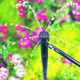 Raindrip Adjustable Full Circle Bubbler Assembly - 6-in Stake - 2-ft Feeder Hose - 0-13 GPH