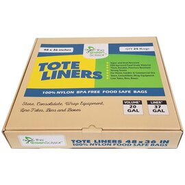 The Green Scissor Tote Liner - 48 x 36-in - For Totes up to 37 Gal - 25-Pack