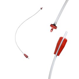 Netafim Pressure Compensating Dripper with Weight - 18-in - 0.5 GPH - Red Plastic Weight - Bag of 25