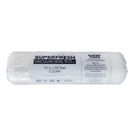 Super Fresh Vacuum Seal Roll - 15-in x 50-ft - Clear - 4.5 mil