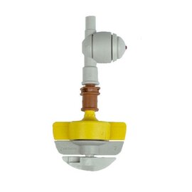 Netafim SpinNet Sprinkler Head Assembly with CNL - 23.4 GPM - Brown Mister, Yellow Body, Grey Spinner - Bag of 25