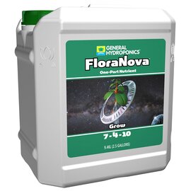 General Hydroponics FloraNova Grow 7-4-10 Base Nutrient - 2.5 Gal