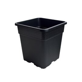 Gro Pro Pattern Design Plastic Pot - 1 Gal - Black - UV Stabilized