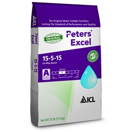 Peters Excel 15-5-15 Cal-Mag Special Fertilizer with Black Iron - 25 lb