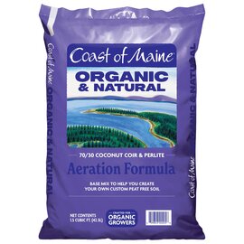 Coast of Maine Stonington Blend Aeration Formula 0.2-0.1-0.0 - 1.5 cu ft - 70/30 Coco Coir and Perlite Mix
