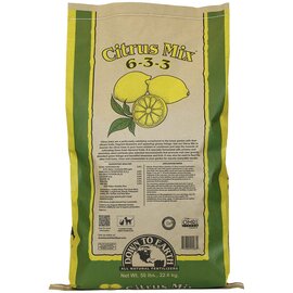 Down To Earth Citrus Mix 6-3-3 Organic Fertilizer - 50 lb - OMRI Listed
