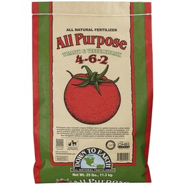 Down To Earth All-Purpose Mix 4-6-2 Organic Fertilizer - 25 lb - OMRI Listed