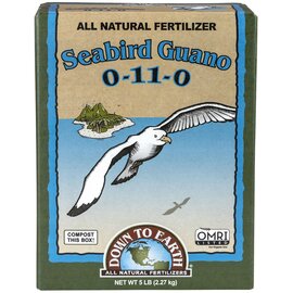 Down To Earth Seabird Guano 0-11-0 Organic Fertilizer - 5 lb - OMRI Listed