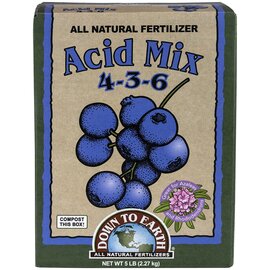 Down To Earth Acid Mix 4-3-6 Fertilizer for Acid-Loving Plants - 5 lb