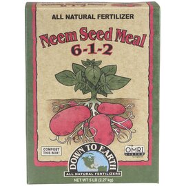 Down To Earth Neem Seed Meal 6-1-2 Organic Fertilizer - 5 lb - OMRI Listed