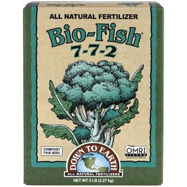 Down To Earth Bio-Fish 7-7-2 Organic Fertilizer - 5 lb - OMRI Listed