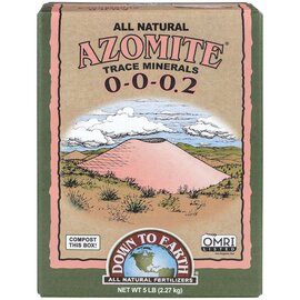 Down To Earth AZOMITE Slow Release Powder Trace Minerals 0-0-0.2 - 5 lb - OMRI Listed