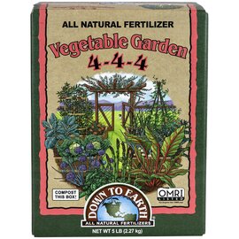 Down To Earth Vegetable Garden 4-4-4 Organic Fertilizer - 5 lb - OMRI Listed