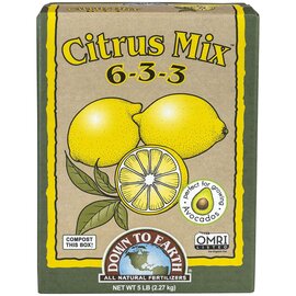 Down To Earth Citrus Mix 6-3-3 Organic Fertilizer - 5 lb - OMRI Listed